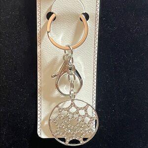 Elegant Silver Purse Charm/Keychain Accessory